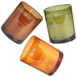 Beliani Set Of 3 Scented Candles Sheer Joy Soy Wax Fruity Notes Fresh Notes - thumbnail 4