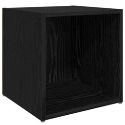 Berkfield Tv Cabinet Set 8 Pcs Black Oak Engineered Wood - thumbnail 5