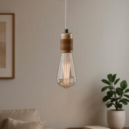 Ledsone Industrial Hemp Pendant Light E27 Base Ceiling Fixture 95Cm Adjustable Height For Living Room Bedroom - thumbnail 3