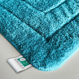 Floordirekt Sky Soft Microfibre Bath Mat Quick Drying Non Slip Washable Bathroom Rug Turquoise 60 X 100 Cm - thumbnail 1
