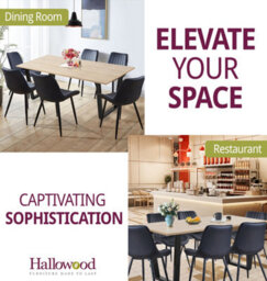 Hallowood Furniture Dudley Dining Table 1.8M With 6 Black Bonded Leather Chairs - thumbnail 6