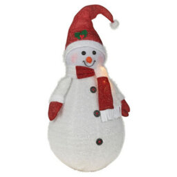 Urbn-Living Urbnliving 1M Tall Collapsible Xxl Christmas Snowman Xmas Festive Decoration Light Up Led Indoor Outdoor Decor - thumbnail 3