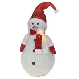 Urbn-Living Urbnliving 1M Tall Collapsible Xxl Christmas Snowman Xmas Festive Decoration Light Up Led Indoor Outdoor Decor - thumbnail 4