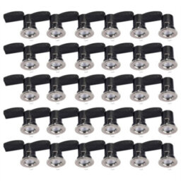 First Choice Lighting Set Of 30 Fire Rated Downlights - Brushed Chrome Fixed Gu10 Recessed - thumbnail 1