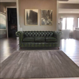 Chesterfield 3 Seater Antique Green Leather Sofa In Classic Style - thumbnail 3