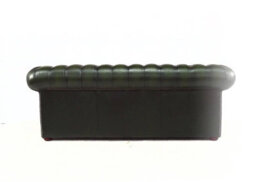 Chesterfield 3 Seater Antique Green Leather Sofa In Classic Style - thumbnail 9