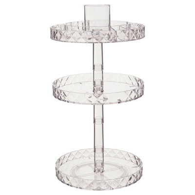 Orsina Beauty Three Tier Revolving Cosmetics Organiser - image 1