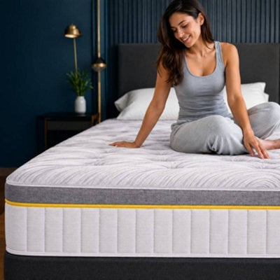 2Ft6 Small Single Hybrid Mattress 1000 Pocket Sprung Reflex Foam Mattress (75X190X25Cm) - image 1