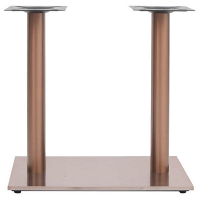 Berkfield Industrial Bistro Table Leg Brass 70X40X72 Cm Stainless Steel