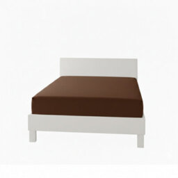 Polycotton Fitted Sheet Extra Deep 40Cm Skirt Easy Care Brown - thumbnail 2