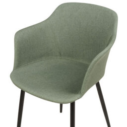 Beliani Set Of 2 Dining Chairs Elim Fabric Dark Green - thumbnail 7