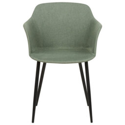 Beliani Set Of 2 Dining Chairs Elim Fabric Dark Green - thumbnail 5