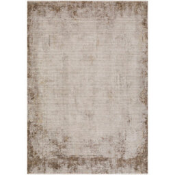 Livabliss Galey Alix Myrtle Avenue-Abstract Brown Cream Green Blue Modern Marble Fringe Living Dining Bedroom Rug 160 X 230 Cm Easy Care