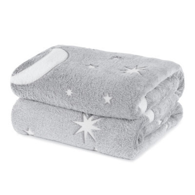 Wicked Gizmos Moonglow In The Dark Blanket - Grey - image 1