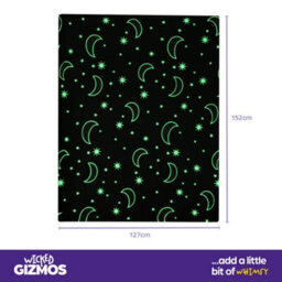 Wicked Gizmos Moonglow In The Dark Blanket - Grey - thumbnail 3