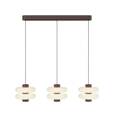 Luminosa Lighting Luminosa Nuvem Led Bar Pendant Ceiling Light Brown 3000K Dimmable - image 1
