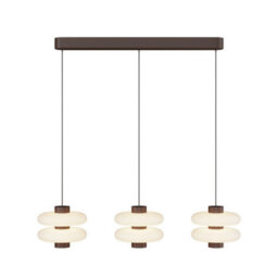 Luminosa Lighting Luminosa Nuvem Led Bar Pendant Ceiling Light Brown 3000K Dimmable - thumbnail 1