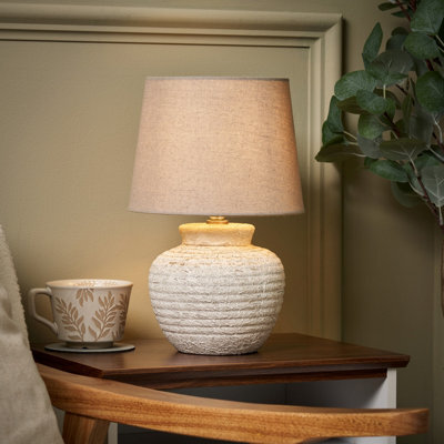 Inlight Riacho Round Matt Natural Table Lamp - image 1