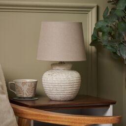 Inlight Riacho Round Matt Natural Table Lamp - thumbnail 6