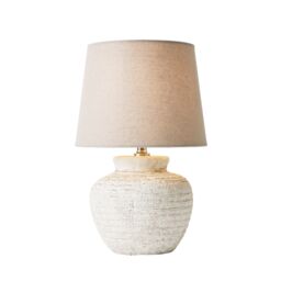 Inlight Riacho Round Matt Natural Table Lamp - thumbnail 2
