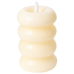 Beliani Set Of 3 Led Candles Eternis 5/8/11 Cm Off-White - thumbnail 5