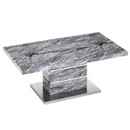 Furniture in Fashion Parini High Gloss Coffee Table In Melange Marble Effect - thumbnail 3