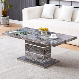 Furniture in Fashion Parini High Gloss Coffee Table In Melange Marble Effect