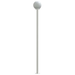 Outdoor Floor Lamps 3Pcs Silver 215 Cm Stainless Steel - thumbnail 5