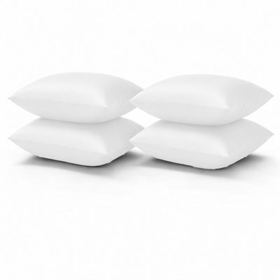 Aspire Homeware Bed Pillowcase 2 Pair -Soft Breathable Envelop Bedding White Pillow Covers, Plain Dyed Pillowcase Set, 50 X 75 Cm - image 1