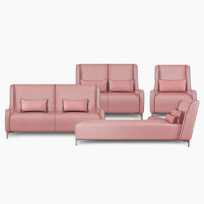 Emelda Grace Phluid Chaise Longue Suite - Pink - image 1