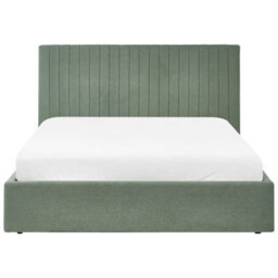 Beliani Ottoman Bed Vion Boucle Green 160 X 200 Cm (Eu King Size) - thumbnail 7