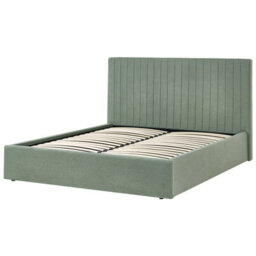 Beliani Ottoman Bed Vion Boucle Green 160 X 200 Cm (Eu King Size) - thumbnail 6