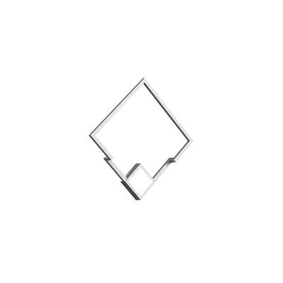 Luminosa Lighting Luminosa Boutique Square Wall Lamp, Dimmable, 25W Led, 3000K, 1370Lm, White, 3Yrs Warranty - image 1