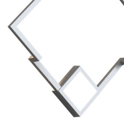 Luminosa Lighting Luminosa Boutique Square Wall Lamp, Dimmable, 25W Led, 3000K, 1370Lm, White, 3Yrs Warranty - thumbnail 3