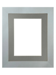 Frames By Post Metro Light Grey Frame With Dark Grey Mount For Image Size 9 X 7 Inch - thumbnail 1