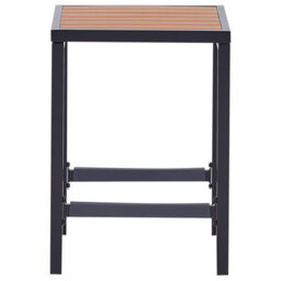 Beliani Garden Bar Set 2 Seater Avetrana Metal Brown/ Black - thumbnail 7
