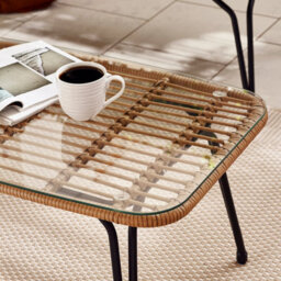 Furniturebox Lisbon Rattan Garden Sofa Set, 4 Seat Outdoor Sofa Set, Beige Rattan Garden Furniture Set, 2 Chairs Coffee Set +Cover - thumbnail 5