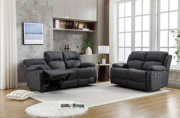 Recliner Sofa Set, Manual Recliner Sofa Suite, Sectional Recliner Couches Set 105 To 135 Degrees Recliner - 3+2 Seater Set - thumbnail 3