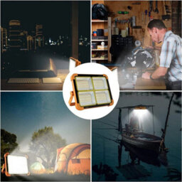 100W Rechargeable Solar Led Work Light 5 Modes - thumbnail 5