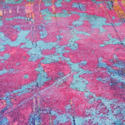 Loomed Pink & Teal Multi Colour Abstract Maximalist Machine Washable Rug 80Cm X 300Cm - thumbnail 6