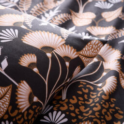 Portfolio Home Jephson Black Duvet Cover Set Double Bedding Set - thumbnail 2