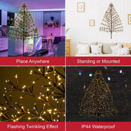 The Christmas Workshop 72999 1.8-Metre Light-Up Starburst Christmas Tree - thumbnail 3
