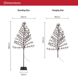 The Christmas Workshop 72999 1.8-Metre Light-Up Starburst Christmas Tree - thumbnail 2