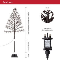The Christmas Workshop 72999 1.8-Metre Light-Up Starburst Christmas Tree - thumbnail 4