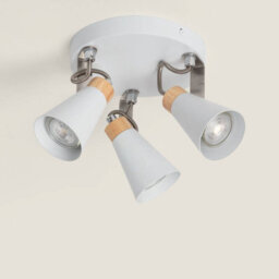 Edit Mara 3 Light Ceiling Spotlight Plate White - thumbnail 1