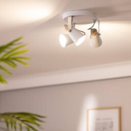 Edit Mara 3 Light Ceiling Spotlight Plate White - thumbnail 3