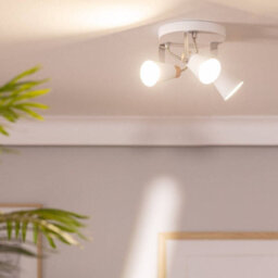 Edit Mara 3 Light Ceiling Spotlight Plate White - thumbnail 4