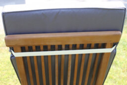Garden Market Place Garden Furniture Cushion- Cushion For Garden Steamer Chair In Grey - thumbnail 4