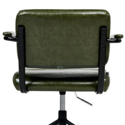 Beliani Desk Chair Candor Faux Leather Dark Green - thumbnail 8