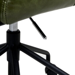 Beliani Desk Chair Candor Faux Leather Dark Green - thumbnail 9